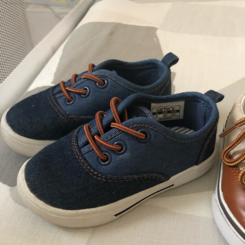Bundle Boy Gymboree & Carter’s Shoes BLUE & BROWN